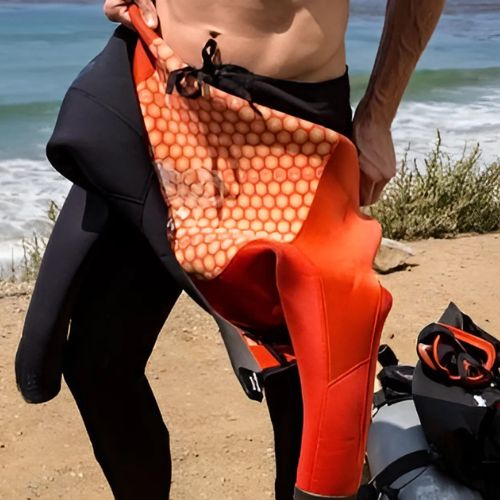 men taking off a wetsuit