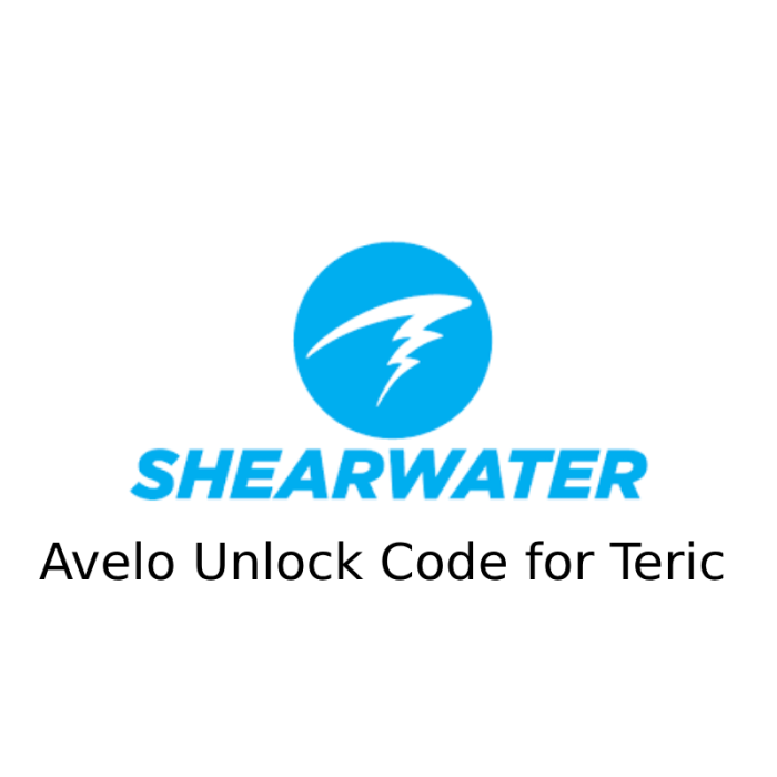 Avelo Unlock Code for Shearwater Teric and Swift Avelo Unlock Code for Shearwater Teric and Swift