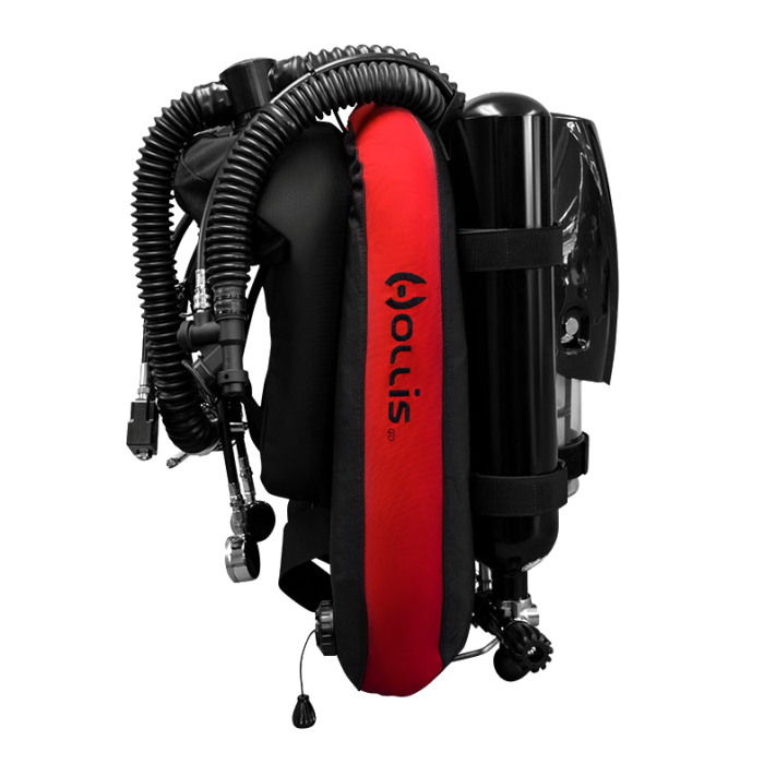 Hollis Prism 2 Rebreather - Backmounted Counter Lungs - Petrel 3