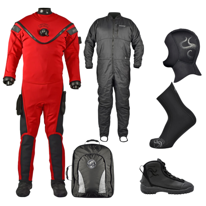Fusion Crimson Drysuit & Undergarment Package