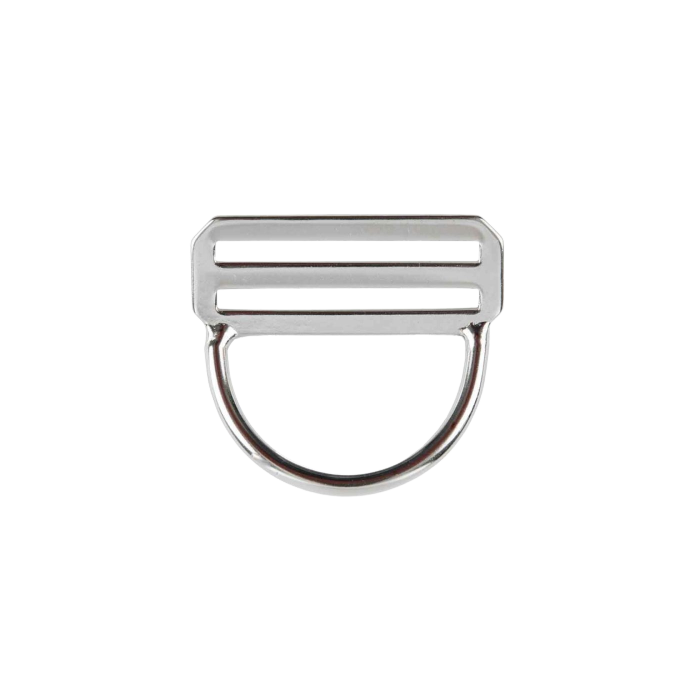 2" Rigid Bent D-Ring with Slide