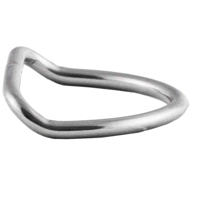 2" Satin Finish Bent D Ring