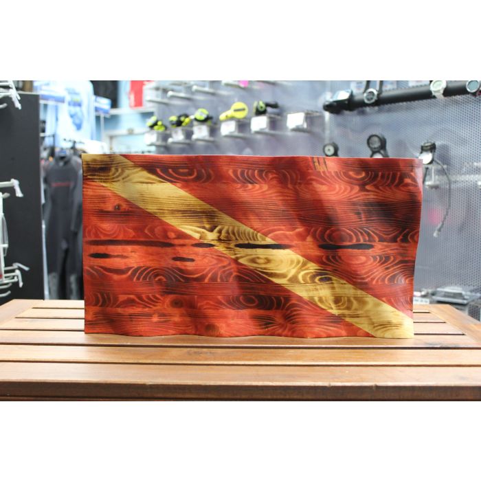 Handmade Wavy Scuba Diving Flag Handmade Wavy Scuba Diving Flag