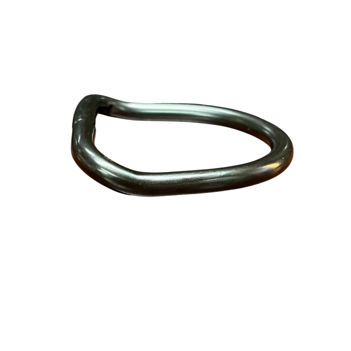 2" Bent D-Ring with Black Finish (Stainless Steel)