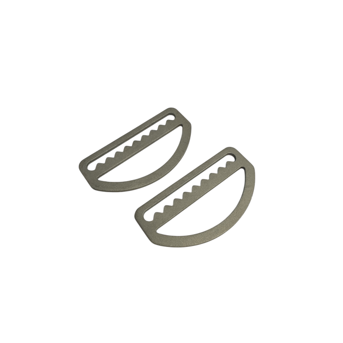 Titanium Sliding D-Rings (Pair)