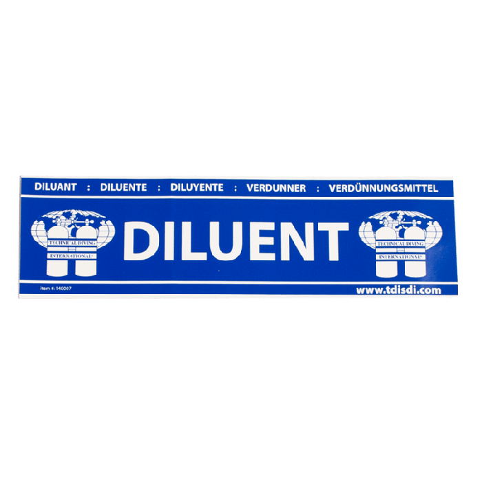 Diluent Cylinder Sticker