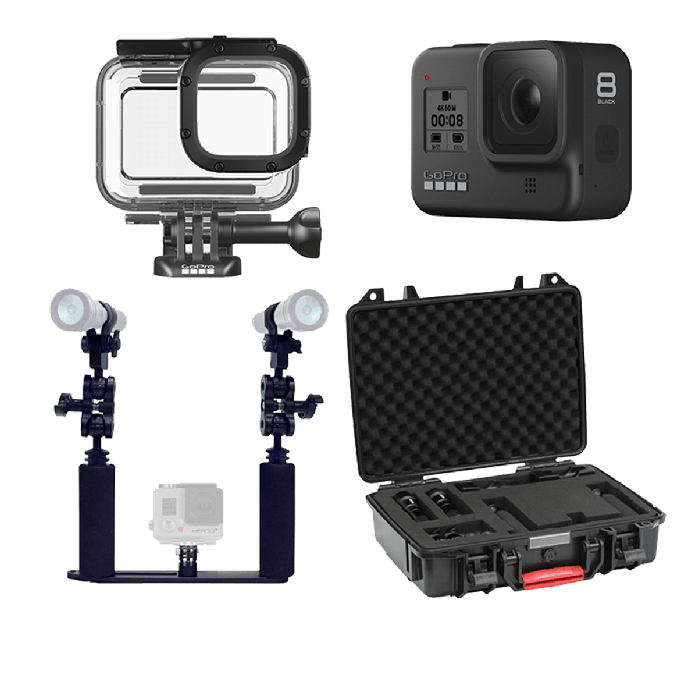 Hero8 Package with Lights and Case