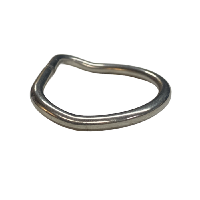 2" Bent Stainless Steel D-Ring