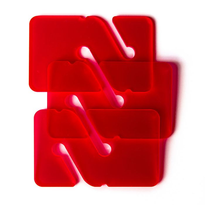 Reference Exit Markers (Transparent Red, 3-Pack, Closeout)