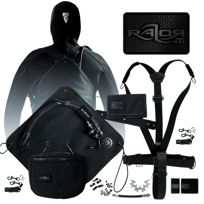 Complete Razor 4 Black Titanium Sidemount System (Closeout)