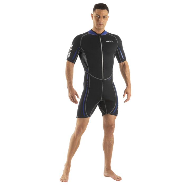 Trendy Men's 2.5mm Front Zip Shorty
