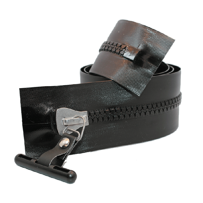AQUASEAL® Plastic Drysuit Zipper with Metal Pull