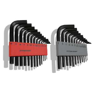 25-Piece Long-Reach SAE & Metric Hex Key Set