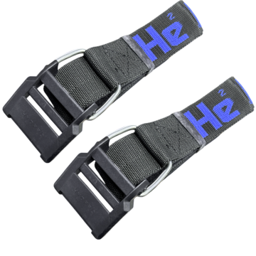 Premium Cam Bands with Hydpro Buckles (Pair, Black)