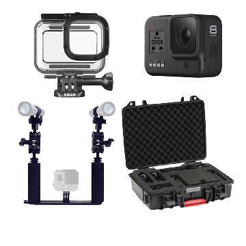 Hero8 Package with Lights and Case