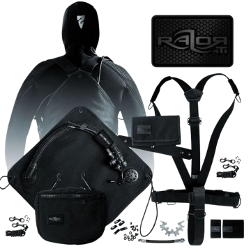 Complete Razor 4 Black Titanium Sidemount System (Closeout)