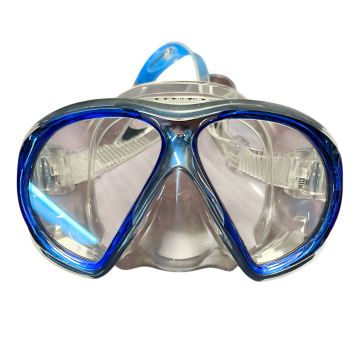 SubFrame Mask (Medium, Clear/Blue, Used)