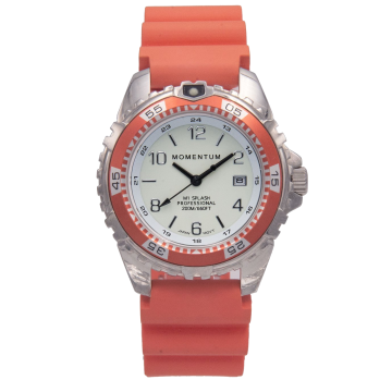 Splash 38 Dive Watch with Coral Rubber Band (Closeout)