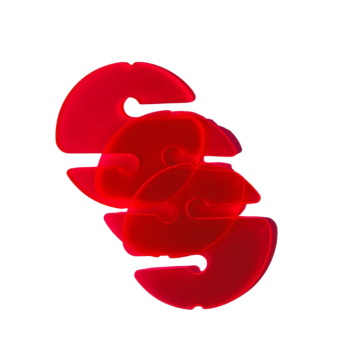 Line Cookies (Transparent Red, 3-Pack, Closeout)