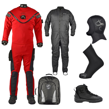 Fusion Crimson Drysuit & Undergarment Package