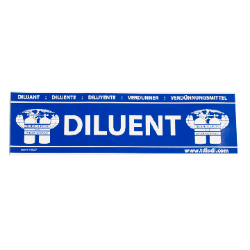 Diluent Cylinder Sticker
