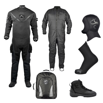 Fusion Kraken Dive Drysuit & Undergarment Package