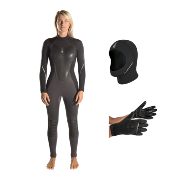 Xenos Women's 5mm Wetsuit Bundle