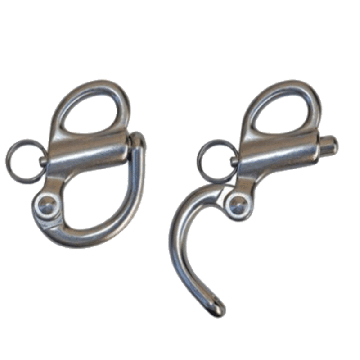 2" Fixed Stainless Steel Bail Snap Shackle
