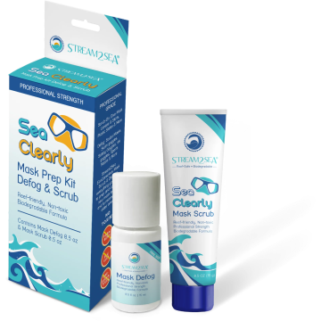 Sea Clearly Mask Prep Kit - Defog and Mask Scrub
