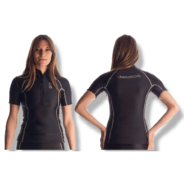 Thermocline Women's Short Sleeved Zipper Shirt (Closeout)