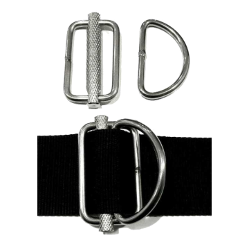 Sliding Metal D-Rings (Pair)