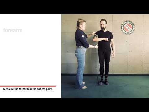 Instructions for self-measuring a SANTI dry suit