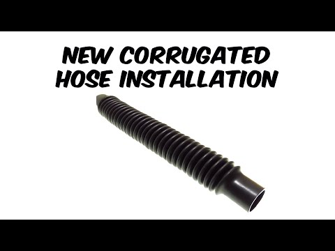 How to change a corrugated hose on inflator assembly