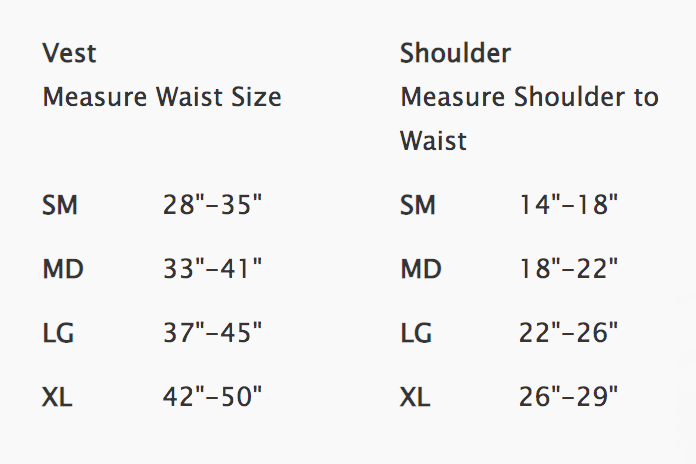 Marina Ladies BCD - Closeout - Size Medium Female Size Chart