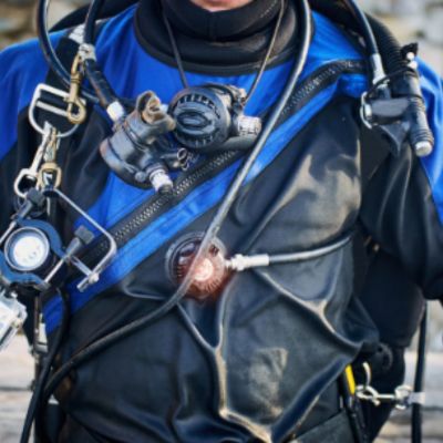 Scuba diver on a boat