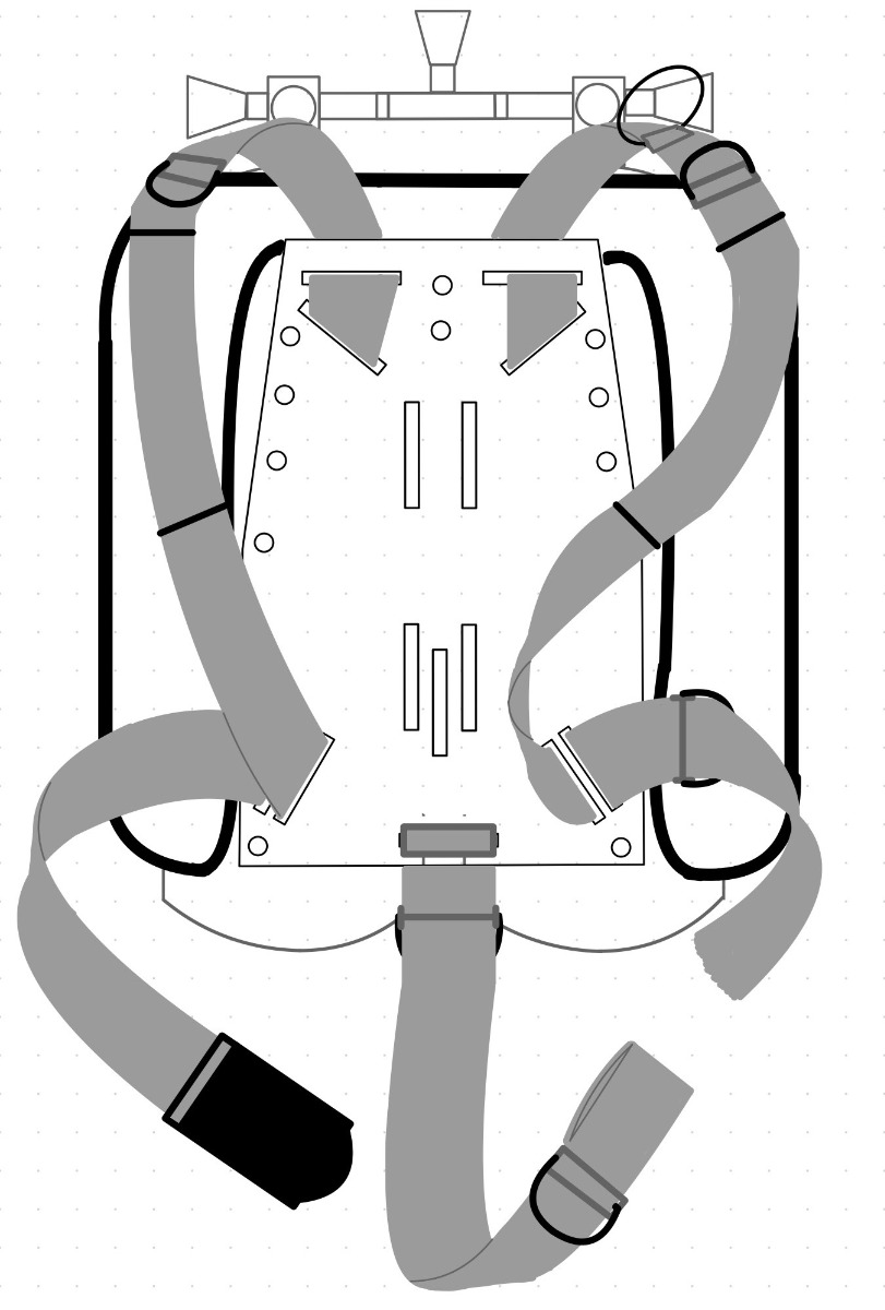 Double backplate and harness setup