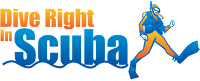 Dive Right In Scuba Logo